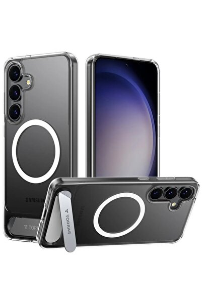 TORRAS Θήκη για Samsung Galaxy S25 Plus, Pstand MagSafe, Διαφανής