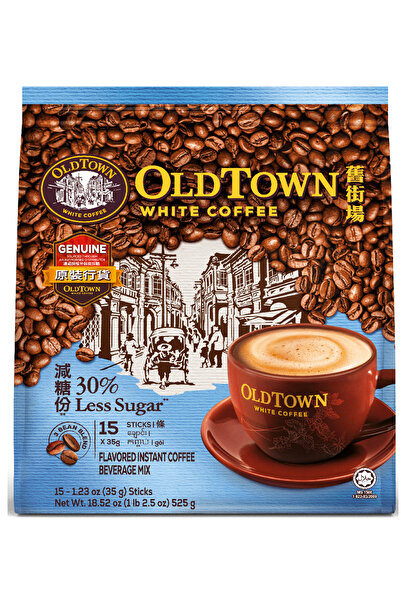 Old Town Coffee قهوة بيضاء 30% أقل سكر 3IN115X35GX20