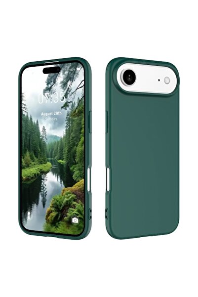 Optim Solution Θήκη σιλικόνης ματ για Apple iPhone 17 Air, πράσινη