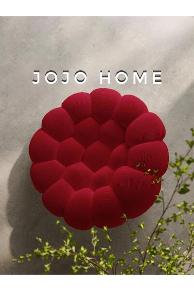 JOJO HOME Premium Bubble Armchair, HD Foam, Red
