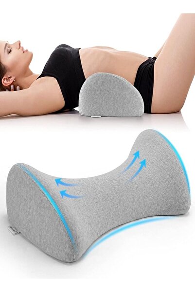 COOYA Lower Back Pillow,Lumbar Support Pillow for Bed, Waist Stretch,Relieve Low Back Pain,Lumbar Support
