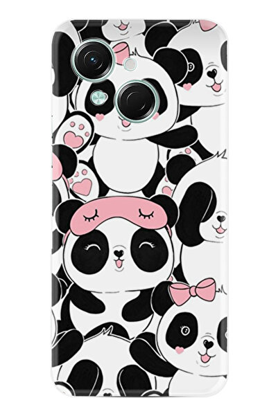 TECNO Spark Go 1 2025 Kılıf Boutique Baskılı Resimli Uykucu Pandalar Pcode -087