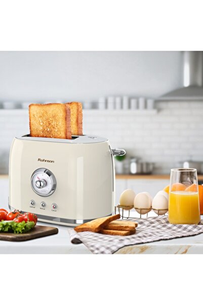 ROHNSON Toaster R 2210 Nostalgia, 800 W, 2 slots, 7 levels, defrost, reheat,