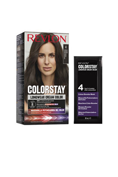 Revlon , Colorstay, Μόνιμη Βαφή Μαλλιών, 4 Σκούρο Καστανό, 165 ml