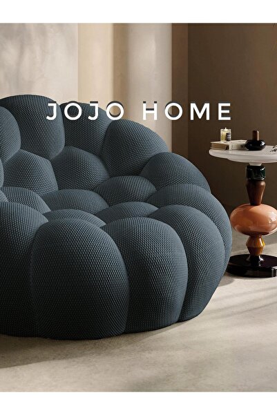 JOJO HOME Premium Bubble Armchair, HD Foam, Grey