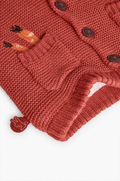 Boboli Kız Bebek Havuç Nakışlı Ceket