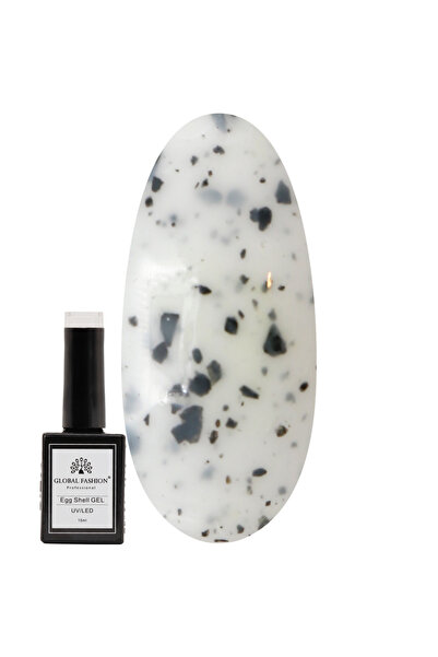 global fashion طلاء أظافر جل قشر البيض 15 مل - جل قابل للغسل بالأشعة فوق البن...