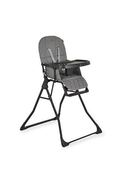 Cangaroo Scaun de masa pentru copii Waffle Grey,model pliabil compact cu unit...