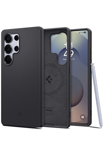 Spigen Θήκη για Samsung Galaxy S25 Ultra, σιλικόνης, MagSafe, μαύρη