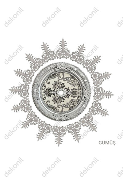 Dekonil Oval Gümüş Saray Tavan Paketi 60cm