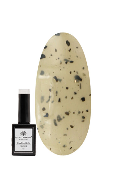 global fashion طلاء أظافر جل قشر البيض 15 مل - جل قابل للغسل بالأشعة فوق البن...