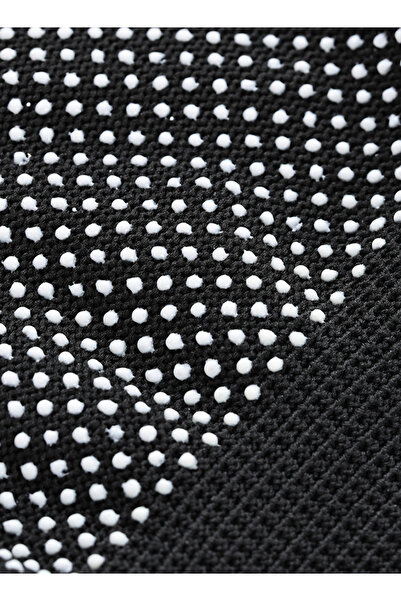 Lawazim Cotton Working Gloves - 6 Pairs Black Dotted - Non-Slip Rubber Grip Knitted Work Gloves