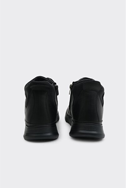 derinet Fermuarlı Hakiki Deri Erkek Bot