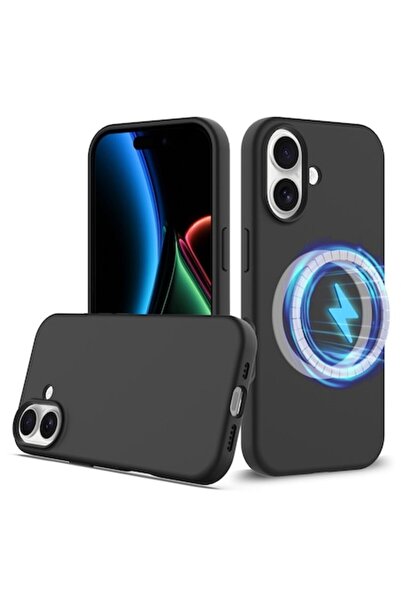 Optim Solution Husă MagSafe din silicon cu microfibră pentru Apple iPhone 17