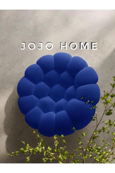 JOJO HOME Premium Bubble Armchair, HD Foam, Blue