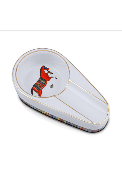 EOL Scrumieră ceramică pentru un trabuc, albă