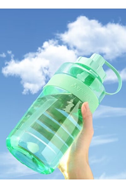 Sport Large Capacity Sports Water Kettle Outdoor with Strap, Straw, High Temperature Resistance,2000ML