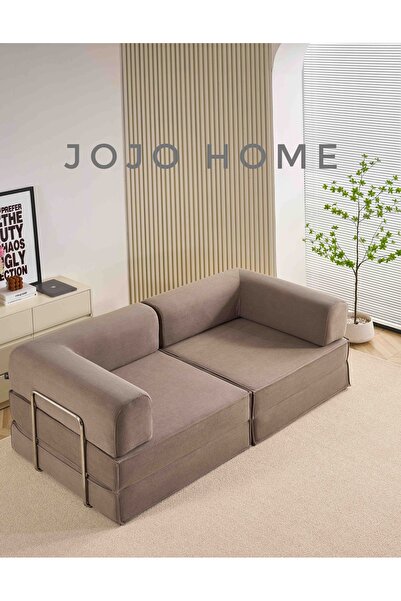 JOJO HOME Canapea Premium Modulara Innova, HD Foam, Cappuccino