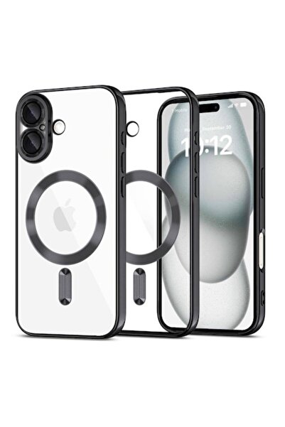 Optim Solution Προστατευτική θήκη MagSafe για iPhone 17, Optim Solution, μαύρη/διαφανής, αντικραδασμική, μεταλλική σχεδίαση