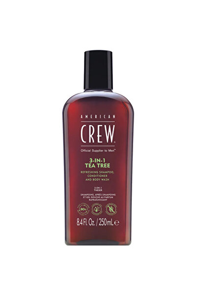American Crew 3-In-1 Tea Tree Tea Tree Oil Hair Shampoo Conditioner & Shower Gel 3-In-1 For ...