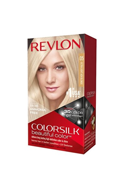 Revlon Color Silk Permanent Hair Dye 05 Ultra Light Ash Blonde 130 ml