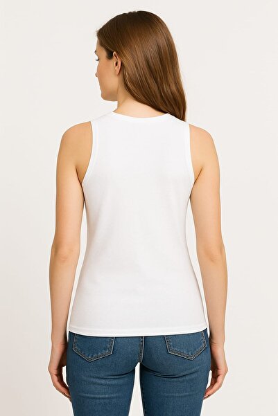 enmodaiçgiyim 3 Pieces White Elite Basic Women's Body Set – Cotton Elastane, Zero Sleeve