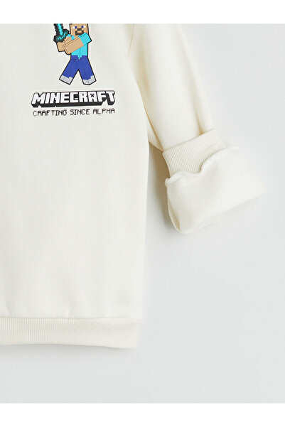 LC Waikiki Minecraft Baskılı Erkek Çocuk Sweatshirt ve Eşofman Altı