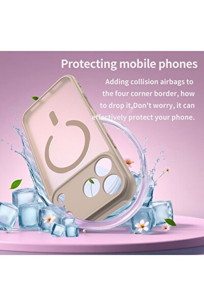 SKYDDAR INNOVATION Θήκη για iPhone 17 Pro Max, HaloFrost MagSafe II, Αντικραδασμική, σετ αυτοκόλλητων, Χρυσή