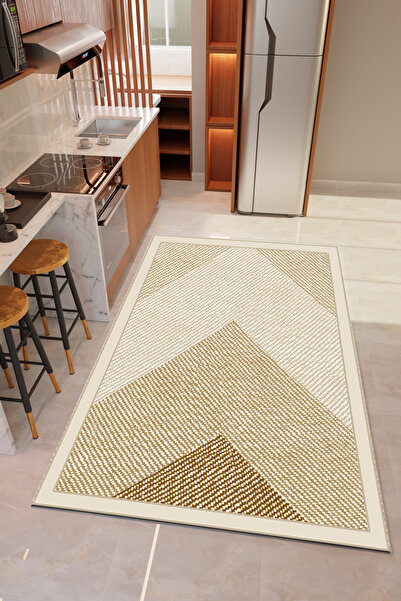 THEMODERNHANE Dijital Baskılı Makinede Yıkanabilir Antialerjik Kaymaz Leke Tu...