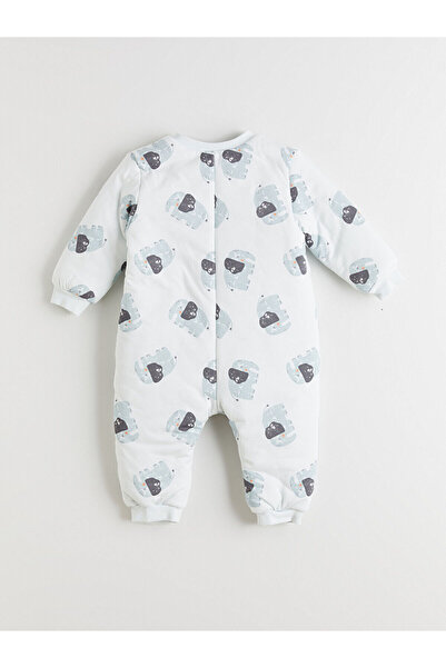 LC Waikiki Mavi Baskılı Erkek Bebek Uyku Tulumu