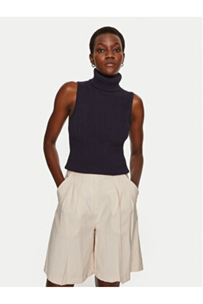 STAUD Pulover cu guler înalt pentru femei R24P3141VN albastru