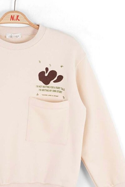 NK Girl's Story Sweatshirt 8-14 Years Cream