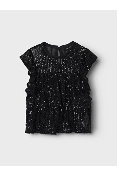 Limited by Name It Oberteil mit angeschnittenen Ärmeln Pailletten