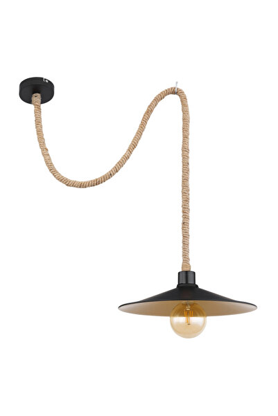 Globo Lighting Lampă suspendată Diana 15690H1, 1xE27, negru+maro+auriu, IP20,