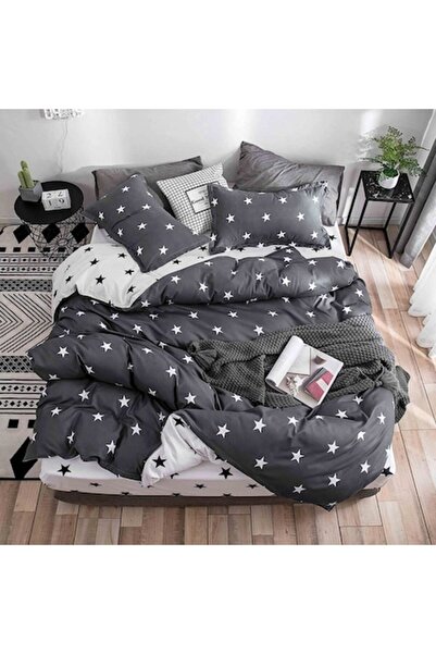 Casa de Vis Set lenjerie de pat, 1 persoana, 140 x 200 cm, cu elastic, finet ...