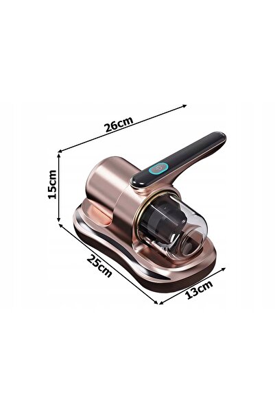 zola Aspirator UV antiacarieni pentru saltele, 100 W, filtru HEPA, 250 ml, 26 x 25 x 15 cm, negru/auriu