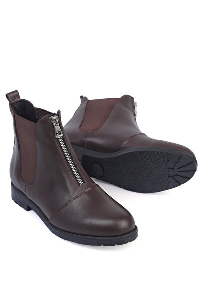 KARVENSHOES Cizme din piele naturală cu fermoar frontal 0058