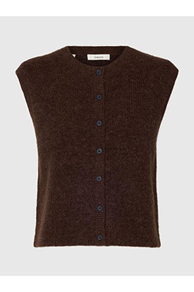 Selected Femme Strickweste Wollgemisch