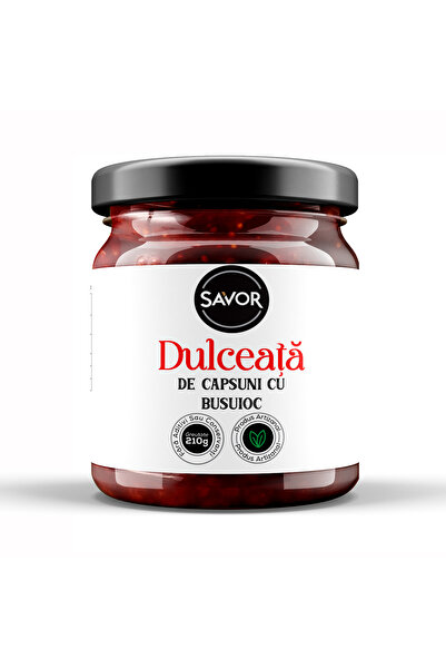 SAVOR Dulceață de Căpșuni cu busuioc