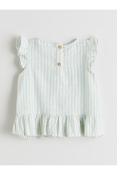 LC Waikiki Ruffled Baby Girl Muslin Blouse and Pants