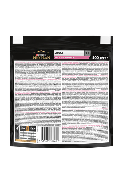 Pro Plan Hrană uscată delicată pentru pisici adulte, curcan, 400 g