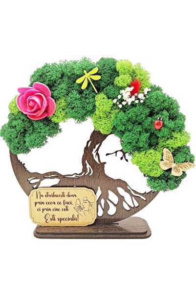 OEM Pictură decorativă - Copacul vieții cu mușchi stabilizat și accente decor...