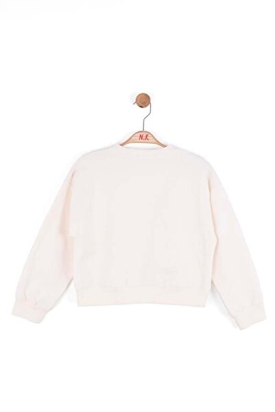 NK Girl's True Sweatshirt 8-14 Years Old Cream