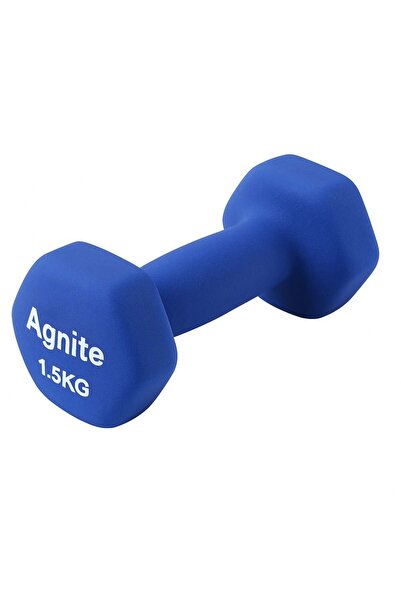 Deli Agnite 1.5kg Dumbbell with Anti-Roll Design, Solid Cast Iron, Comfortabl...