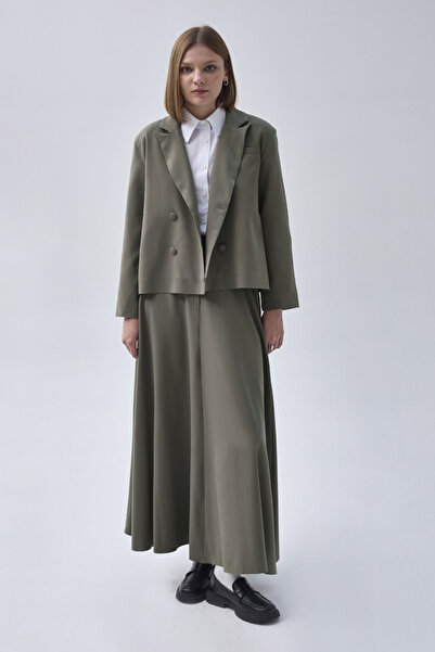 ZÜLAYS Kruvaze Kısa Ceket Çağla Yeşili