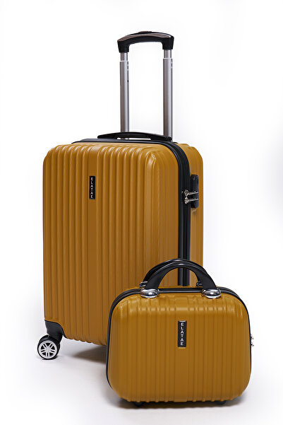 ELATAE 2'li Valiz Seti Valiz Kabin Boy ve Makyaj 2'li Set 1020