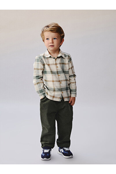 LC Waikiki Ekose Erkek Bebek Gömlek ve Pantolon