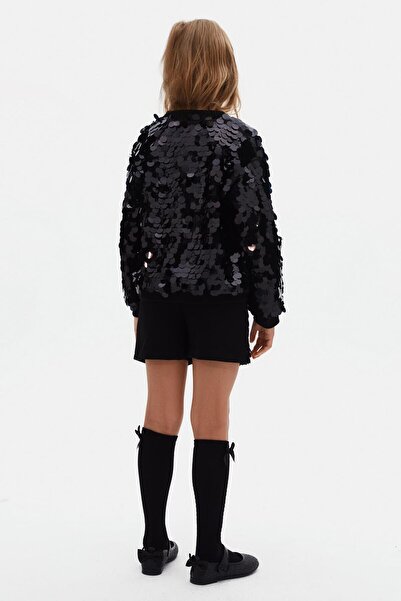 NK Girl's Sequin Jacket 8-14 Years Old Black
