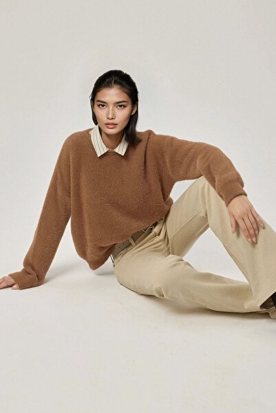 Hiccup Bearded Ultra Soft Crew Neck Knitwear Sweater