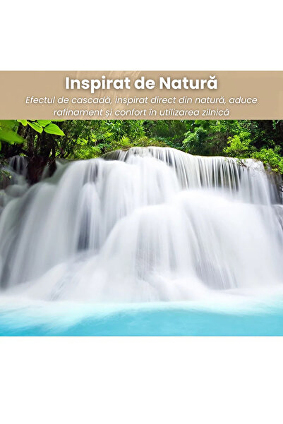 SMART GADGETS C&A Baterie Chiuveta Baie, Tip Cascada,Alb Auriu,30 CM